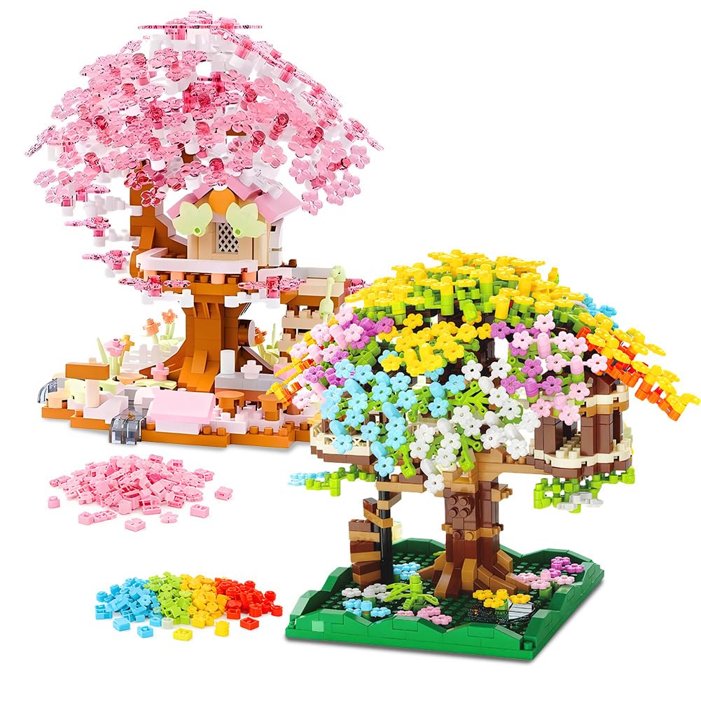 SakuraBB  YUPDFGB Sakura Architecture Building Blocks Set, 1380 Pieces, DIY